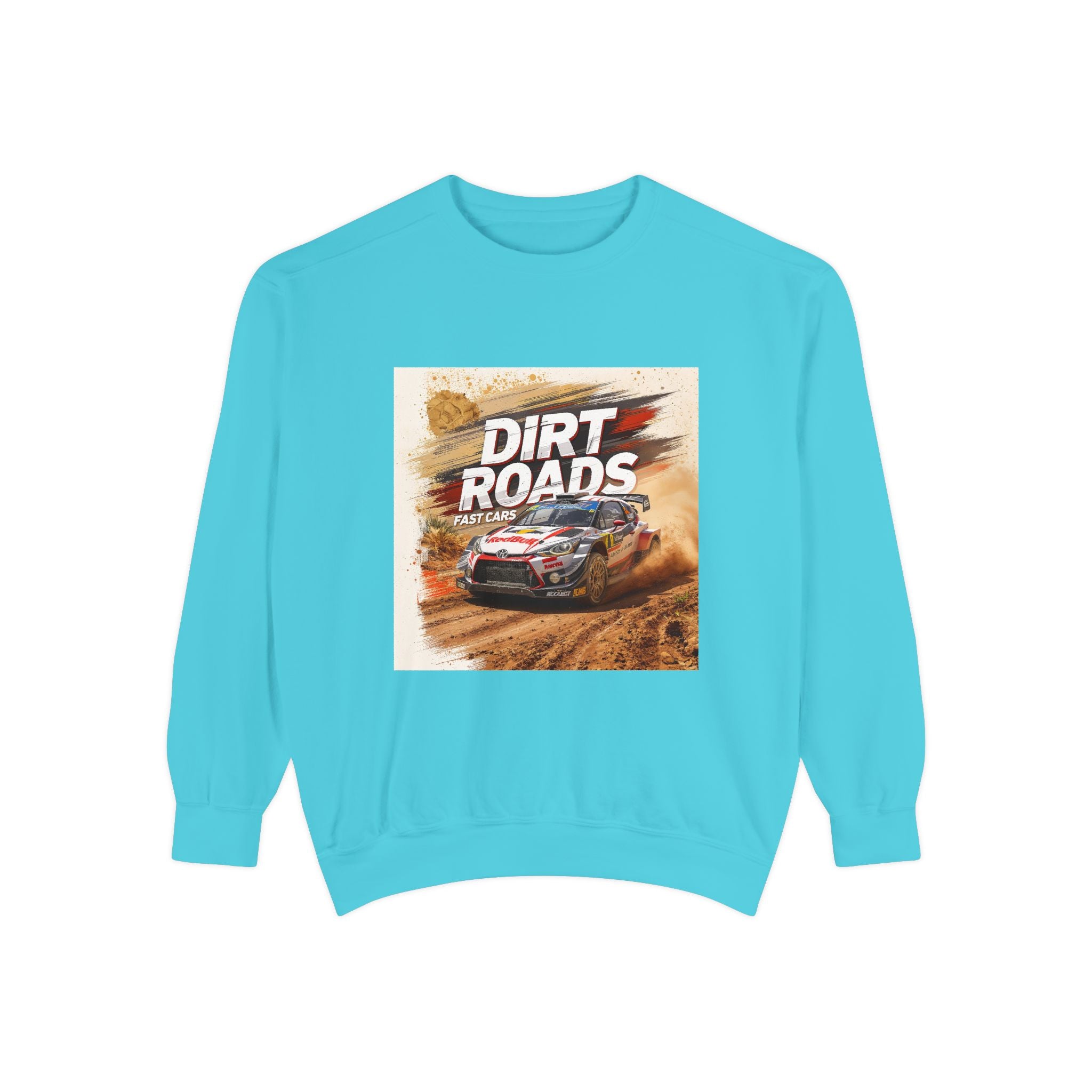 Dirt Roads Rally Sweatshirt — Off-Road Racing Graphic Pullover