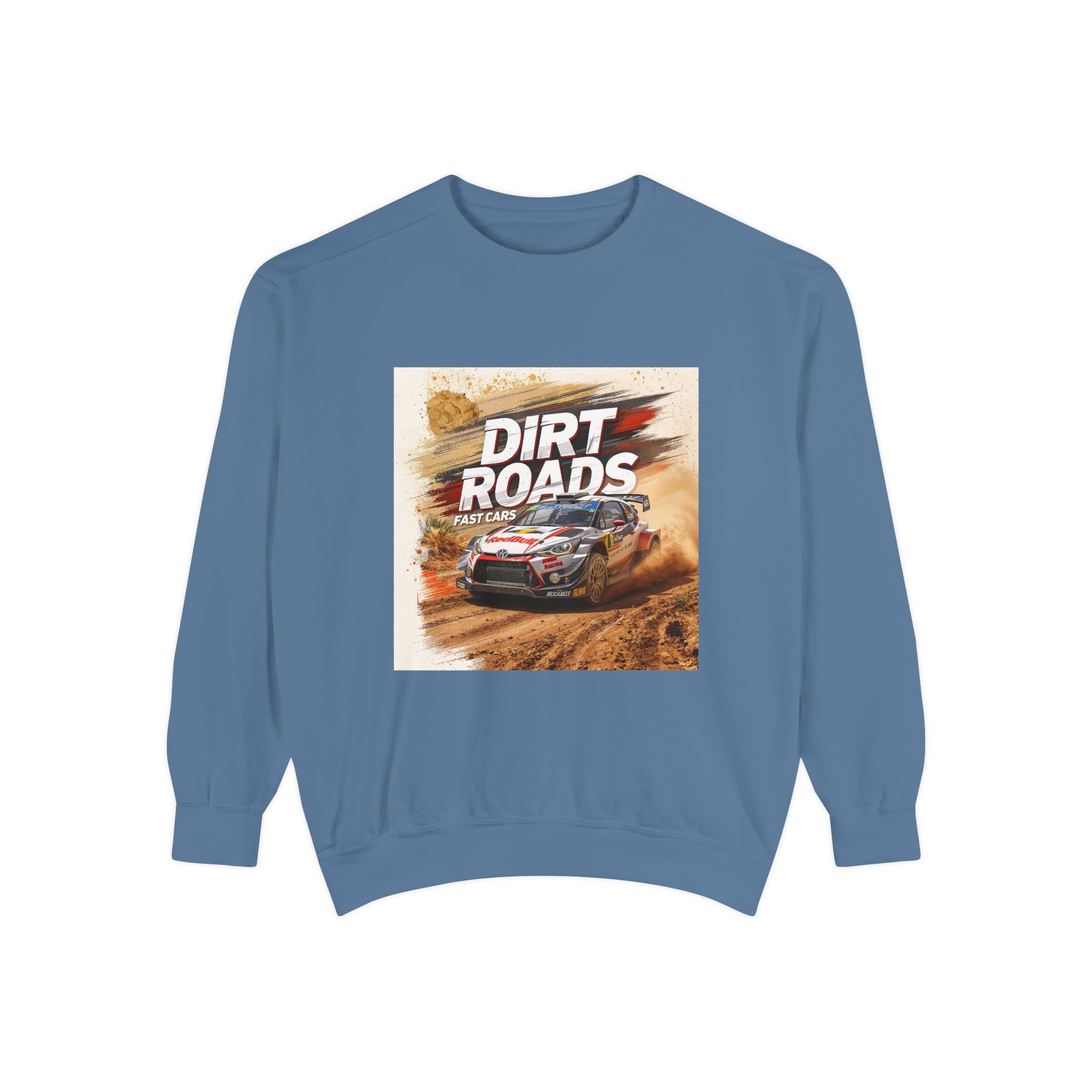Dirt Roads Rally Sweatshirt — Off-Road Racing Graphic Pullover