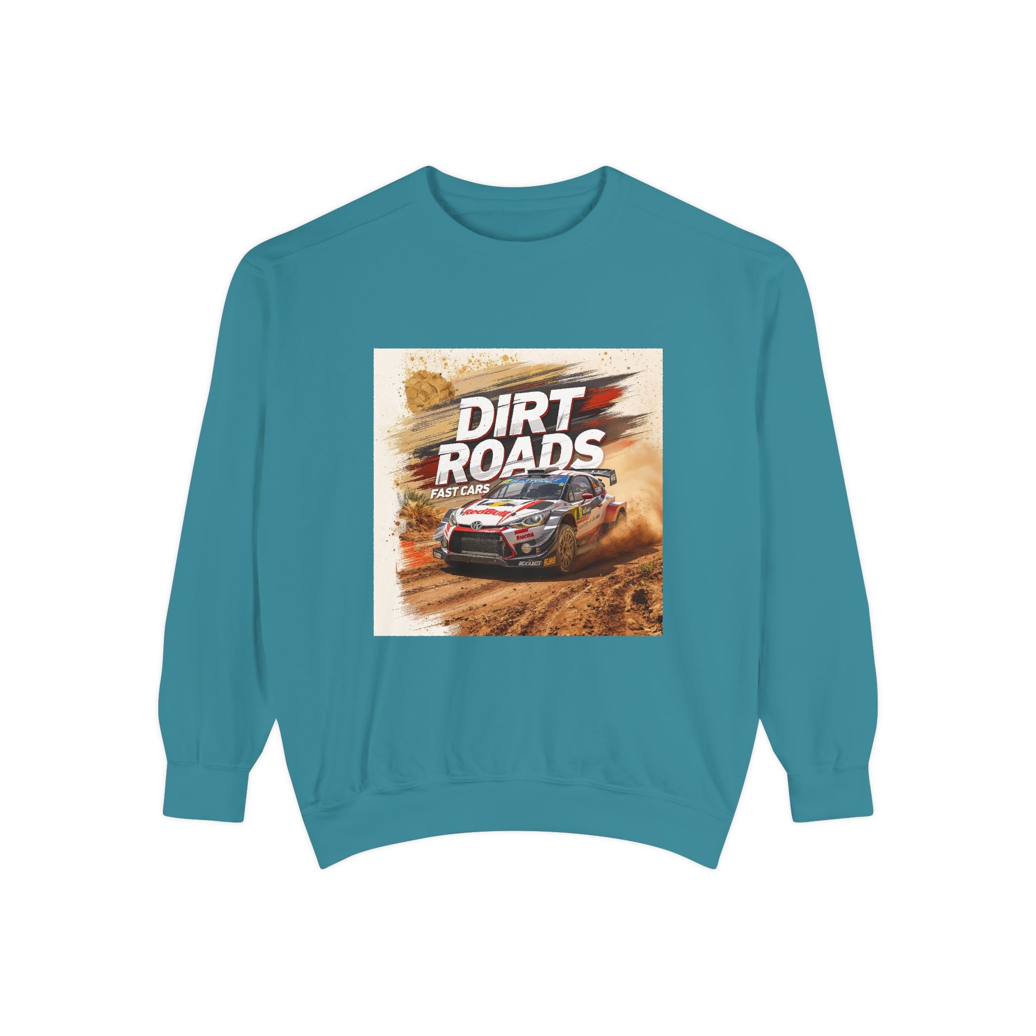 Dirt Roads Rally Sweatshirt — Off-Road Racing Graphic Pullover
