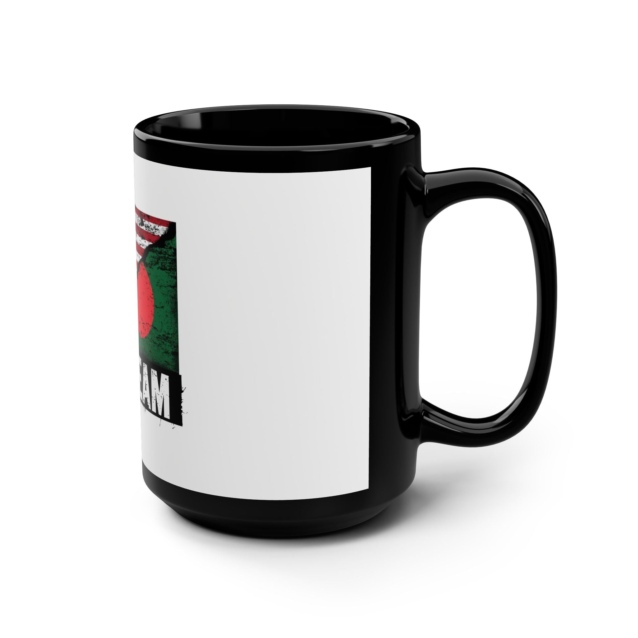 Tag Team Mug — American & Bangladesh Flag Graphic 15oz Coffee Mug