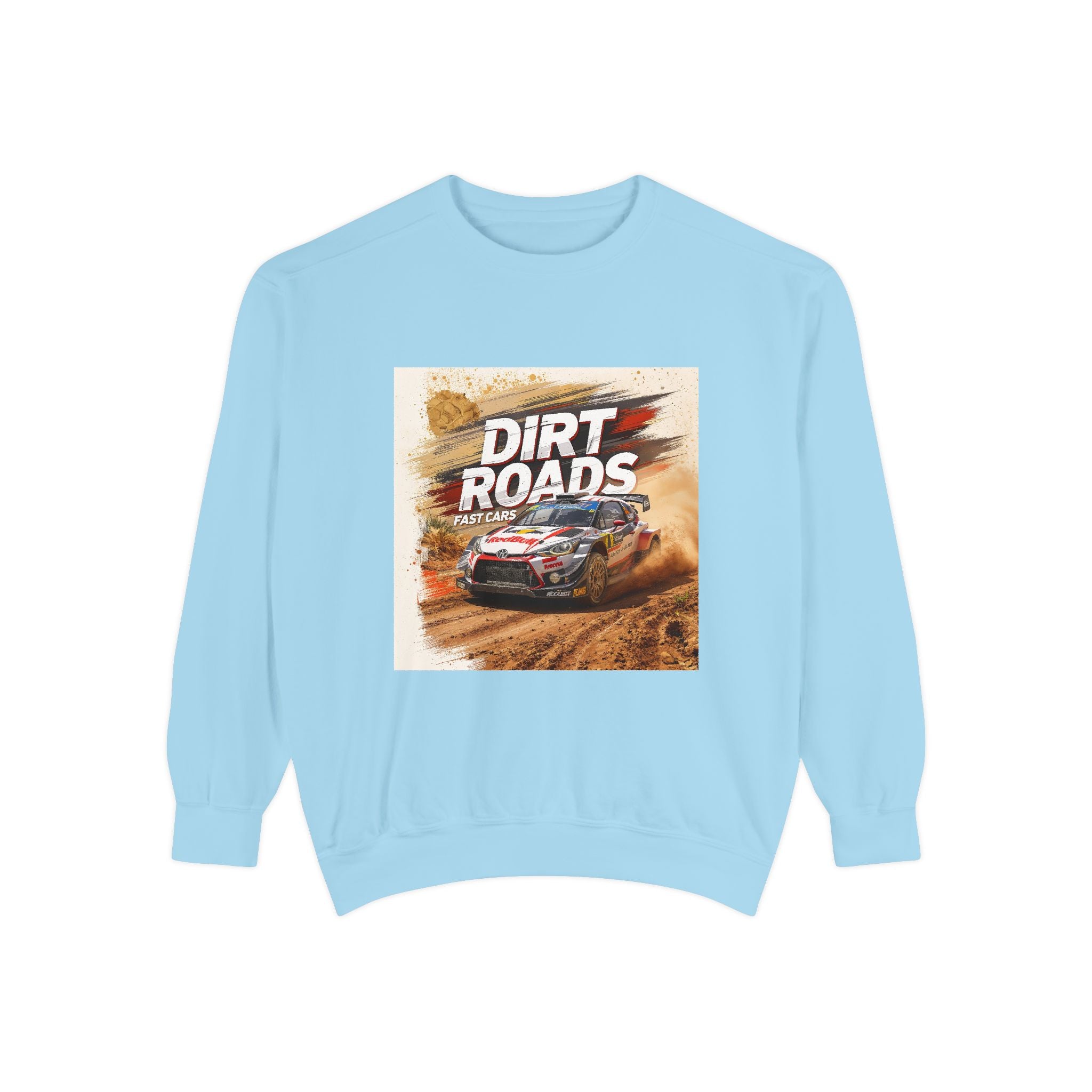 Dirt Roads Rally Sweatshirt — Off-Road Racing Graphic Pullover