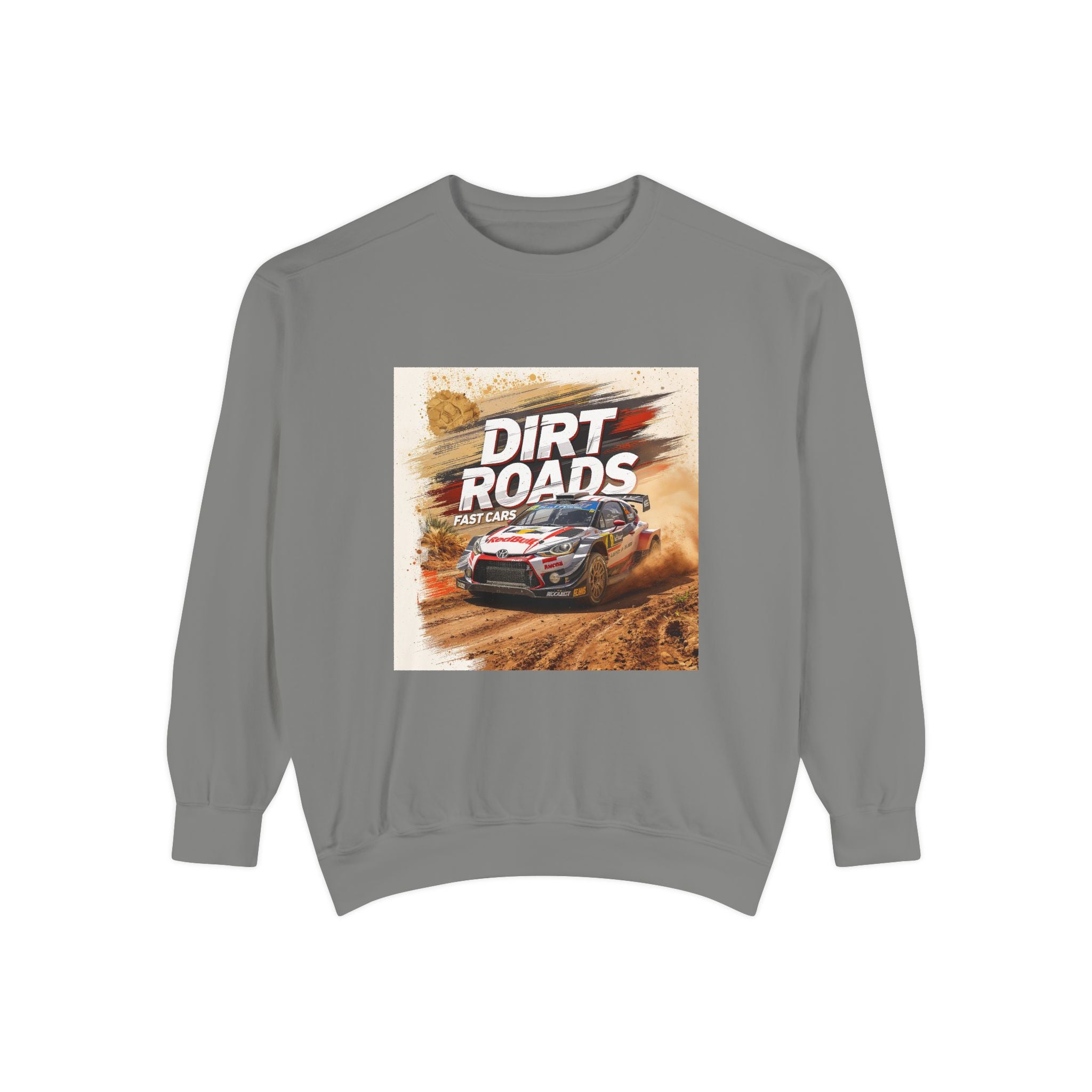 Dirt Roads Rally Sweatshirt — Off-Road Racing Graphic Pullover