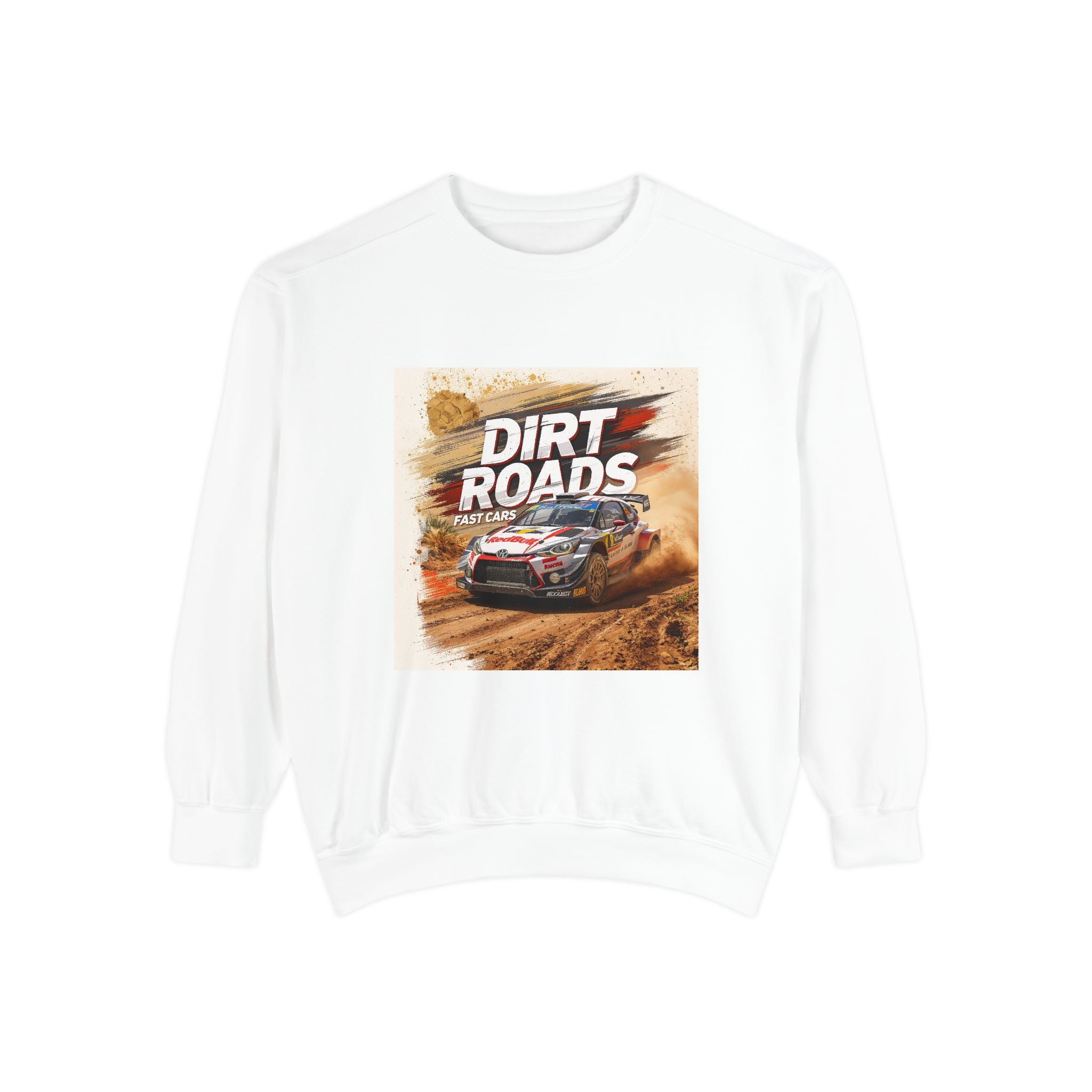 Dirt Roads Rally Sweatshirt — Off-Road Racing Graphic Pullover