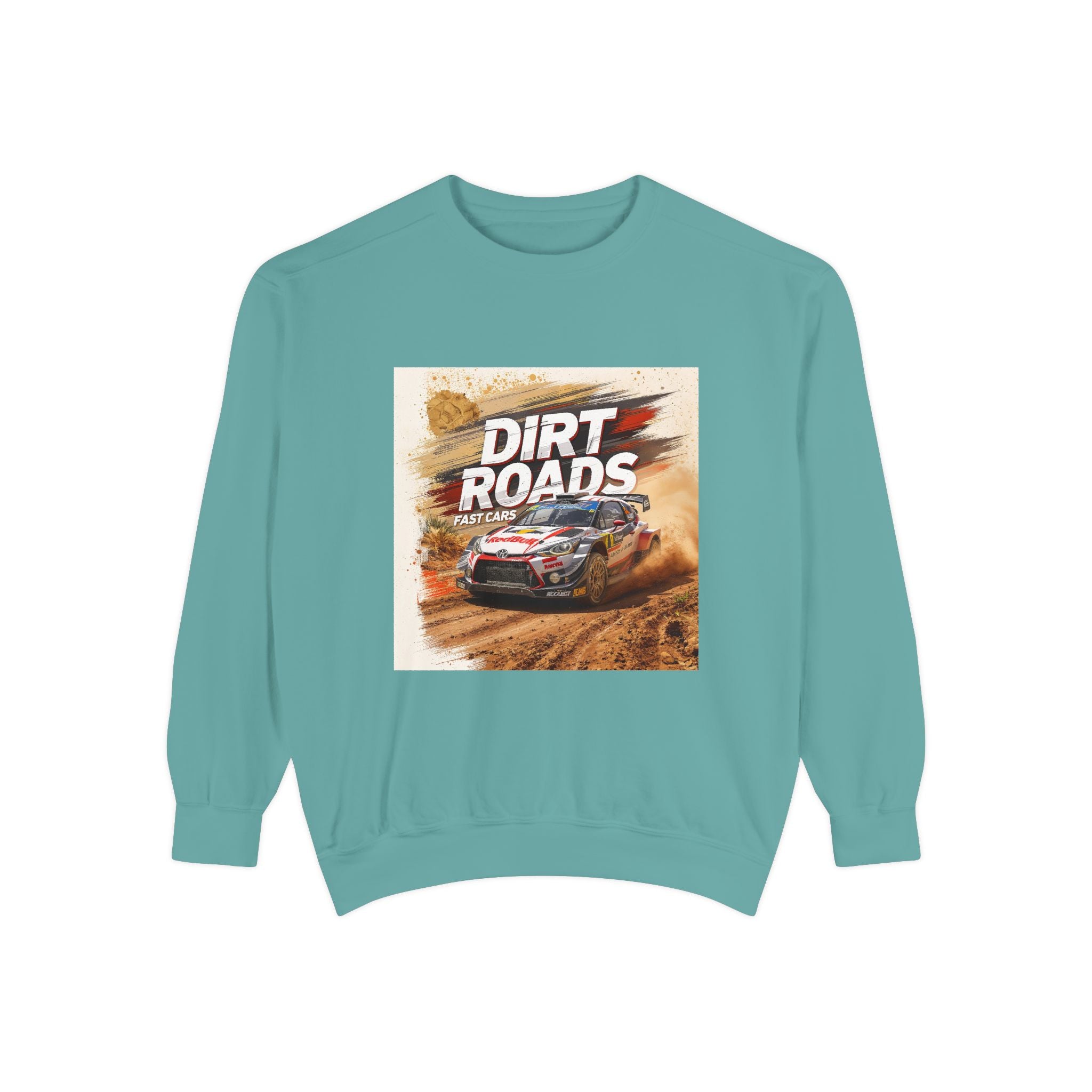 Dirt Roads Rally Sweatshirt — Off-Road Racing Graphic Pullover
