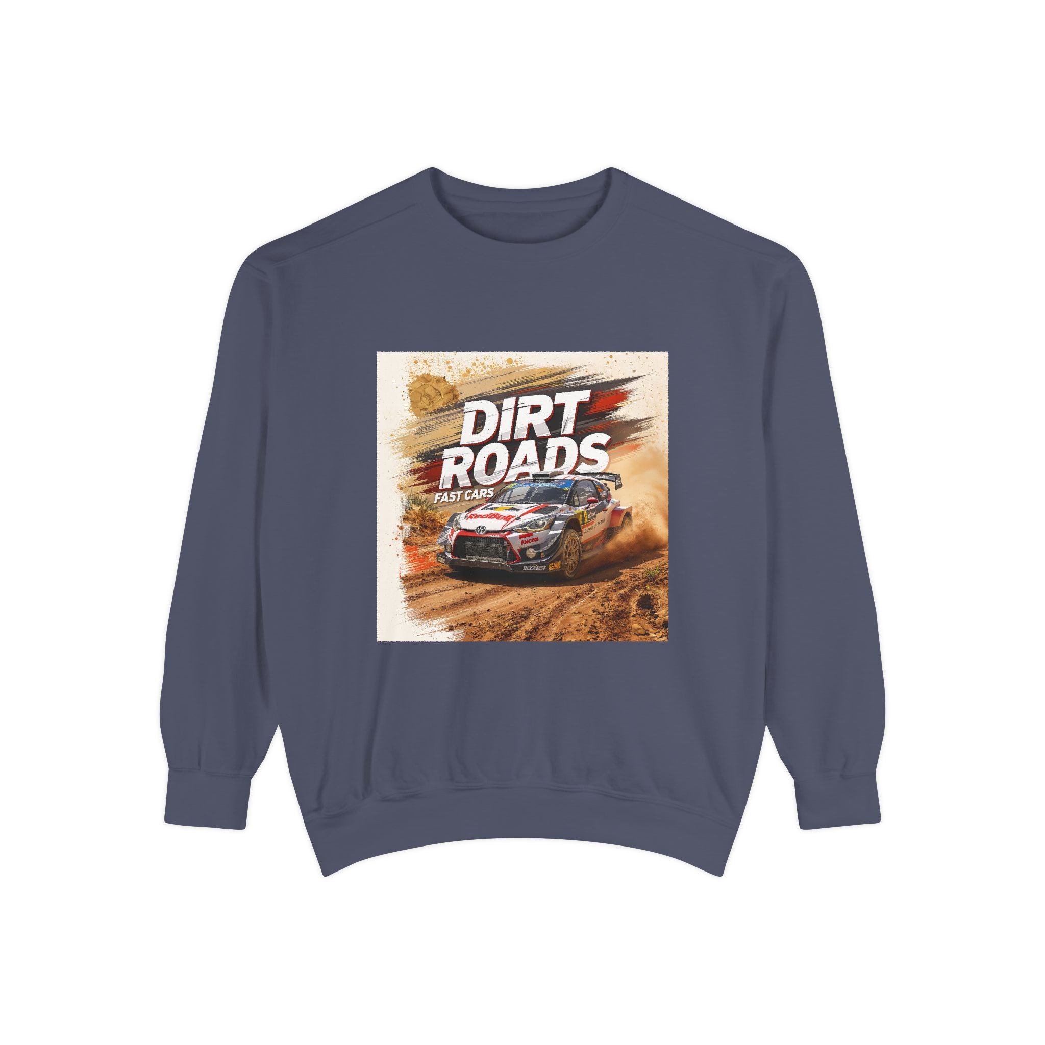 Dirt Roads Rally Sweatshirt — Off-Road Racing Graphic Pullover