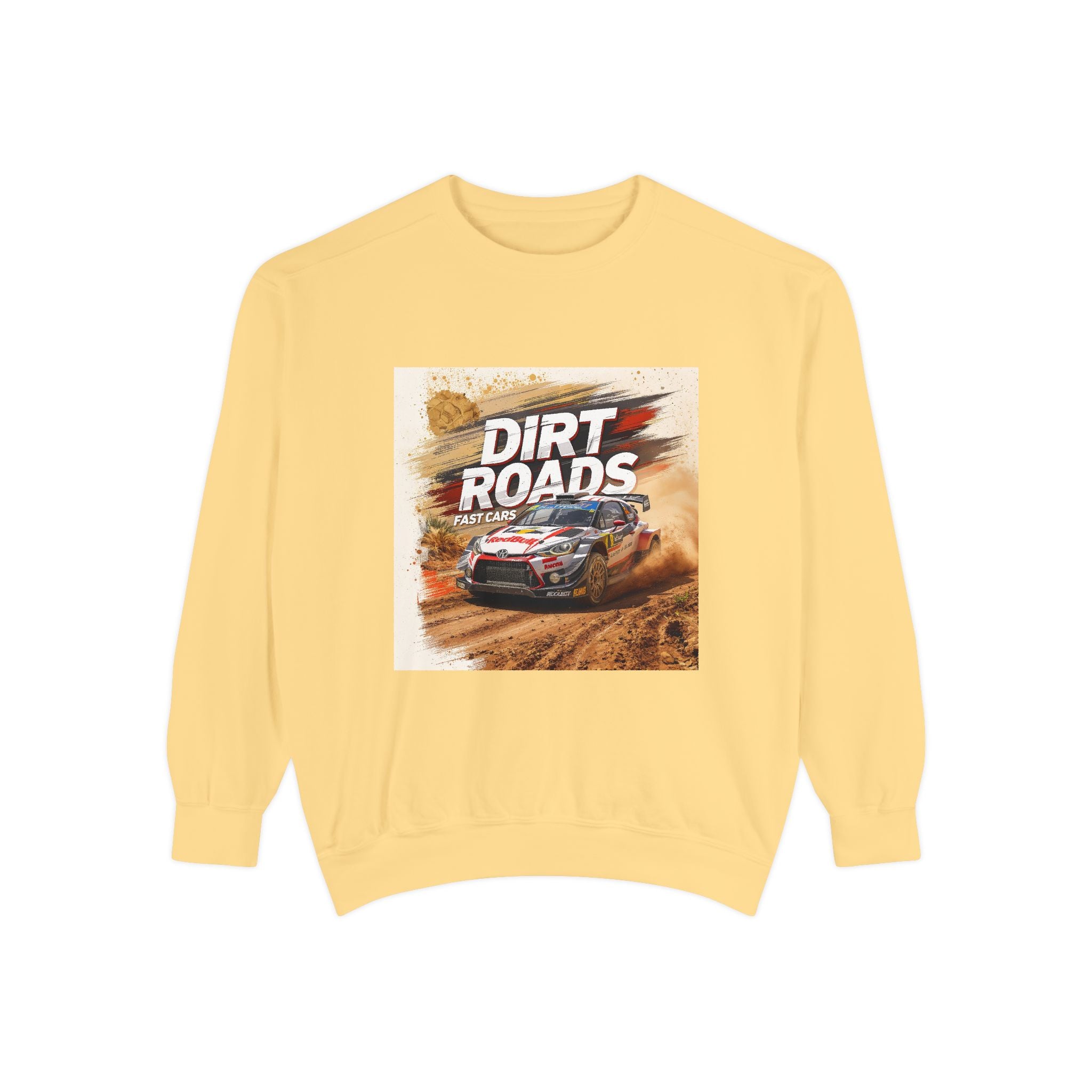 Dirt Roads Rally Sweatshirt — Off-Road Racing Graphic Pullover
